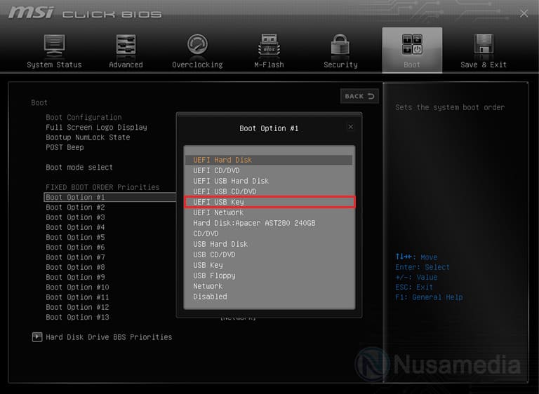 cara agar laptop booting melalui flashdisk