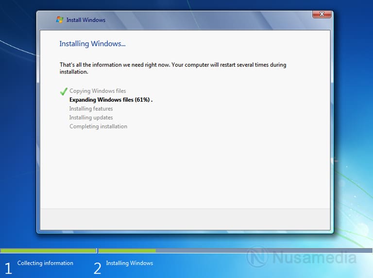 install windows 7