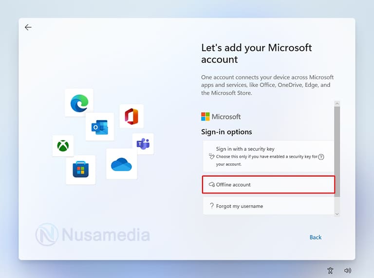 offline account windows 11
