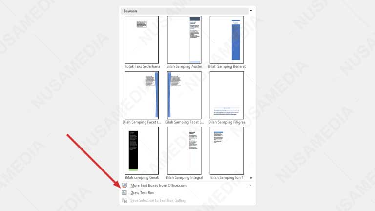 membuat text box manual