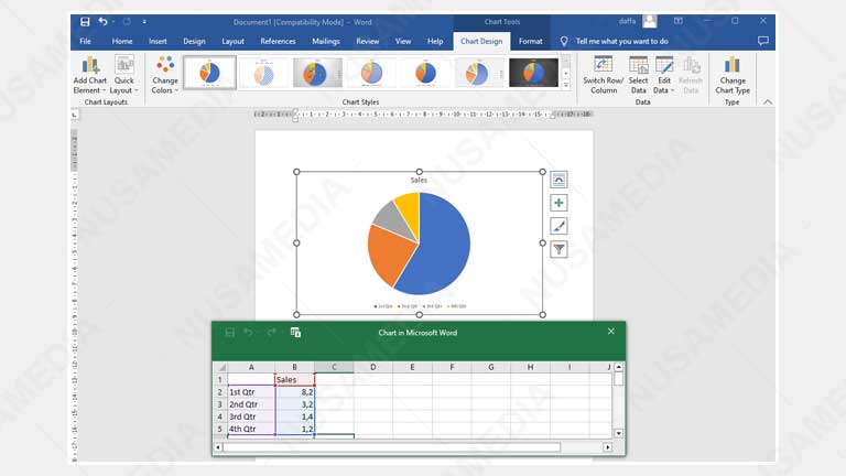 Menambahkan Grafik di Word